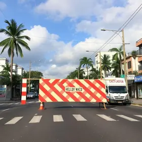 interdição Avenida Faria Lima Ilhabela