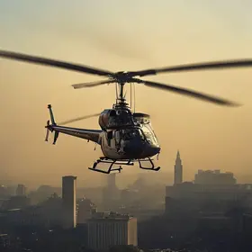 barulho de helicópteros na Faria Lima