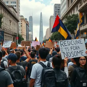 protestos de alunos