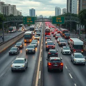 trânsito em São Paulo