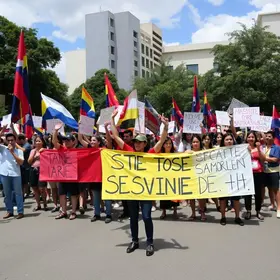 greve contra leilão de 98 escolas estaduais